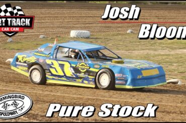 Josh Bloom driving #37B Pure Stock in the heat Hummingbird Speedway  June 3, 2023