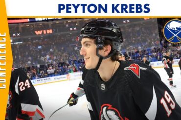 “It Was Fun” | Buffalo Sabres Forward Peyton Krebs Scores Two Goals In Victory Over Anaheim