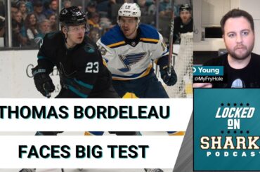Thomas Bordeleau Faces Big Test In San Jose Sharks 3-1 Loss To The St. Louis Blues