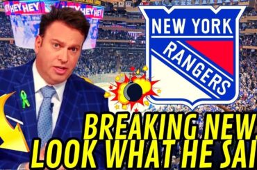 💥TODAY'S LATEST NEWS FROM THE NEW YORK RANGERS BREAKING NEWS! LOOK WHAT HE SAID! NHL!