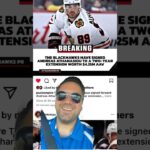 Chicago Blackhawks sign Andreas Anthanasiou to a two year extension, worth 4.25 AAV