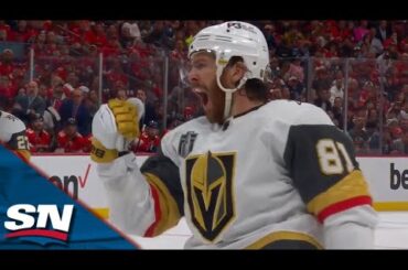 Golden Knights' Jonathan Marchessault Pots Go-Ahead Goal Off Cross-Ice Feed From Jack Eichel