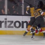 Cousins gets cross checked, Pietrangelo takes Tkachuk's shots 2022 - 2023 Playoffs