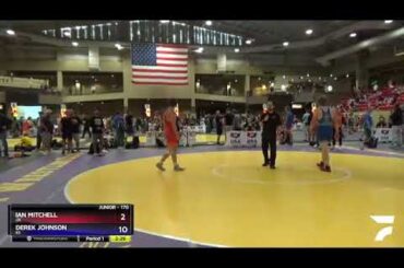 170 Lbs Semifinal - Ian Mitchell, OK Vs Derek Johnson, KS F5a4
