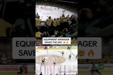 Golden Knights equipment manager replaced a broken stick MID-PLAY then Vegas immediately scored 🤯