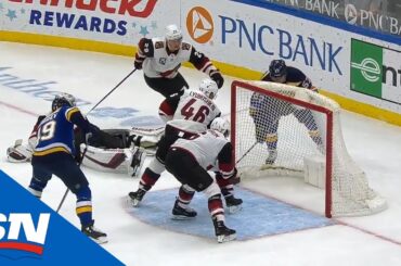 David Perron Dekes Around A Sprawled Out Darcy Kuemper Before Slipping Puck Into Net