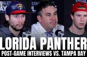 Sergei Bobrovsky, Eetu Luostarinen & Andrew Brunette React to Florida Falling Down 0-2 vs. Tampa