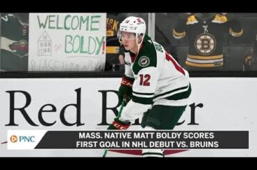 Mass. Native Matt Boldy Scores First Goal In NHL Debut Vs. Bruins