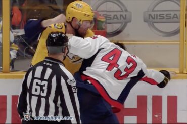 Tom Wilson vs Mike Fisher Feb 25, 2017