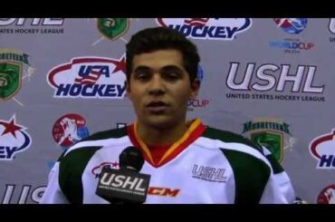 USHL in Russia - Musketeers Ufa practice - Austin Chavez