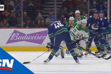 Elias Pettersson Wrists One Perfectly Past Anton Khudobin