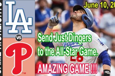 Los Angeles Dodgers vs Phillies FULL GAME Highlights June 10, 2023 | MLB Highlights 2023