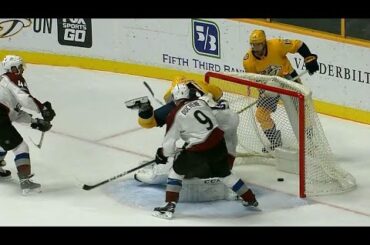 Sissons' goal on Varlamov counts but still gets called for charging