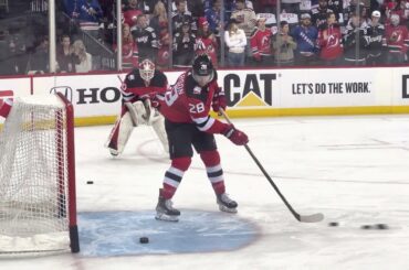 NJ Devils AKIRA SCHMID Warmup Action Before Game 7 vs. NY Rangers