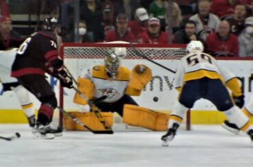 Brady Skjei Beats Saros With This Sweet Backhander To The Glove Side