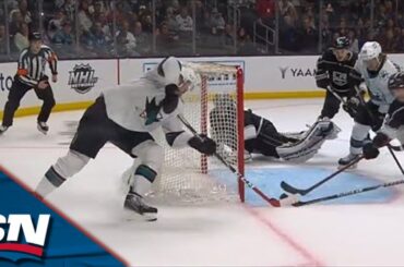 Tomas Hertl Tucks In Nifty Wraparound Goal To Seal Game In OT