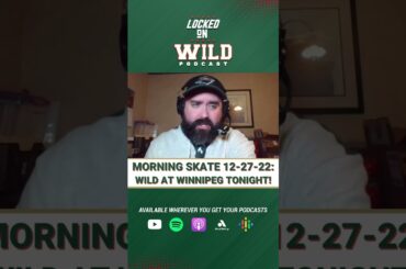Locked on Wild Morning Skate 12-27-22: No Marcus Foligno or Mason Shaw tonight vs Winnipeg #shorts