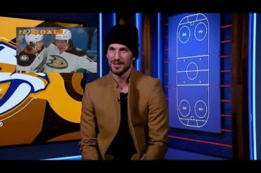 Roman Josi reagiert auf ein unglaubliches Tor der Anaheim Ducks