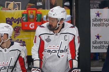 Alex Ovechkin takes puck to face, barely flinches