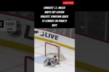 Vancouver Canucks J.T. Miller: How To Score On A Penalty Shot!
