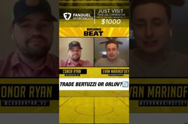 Should the Bruins Consider Trading Tyler Bertuzzi or Dmitry Orlov?#shorts