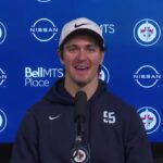 Winnipeg Jets Practice Report media availability: Mark Scheifele