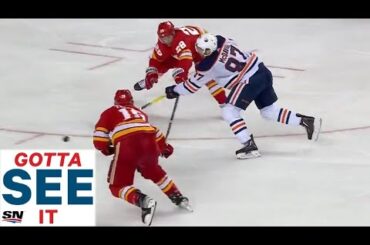 GOTTA SEE IT: Connor McDavid Fires Home Game-Winner To Eliminate Calgary Flames in Game 5