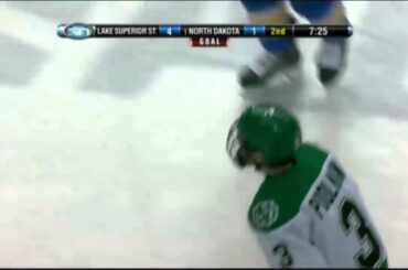 Tucker Poolman Goal (4) vs LSSU [Dec 5 2014]