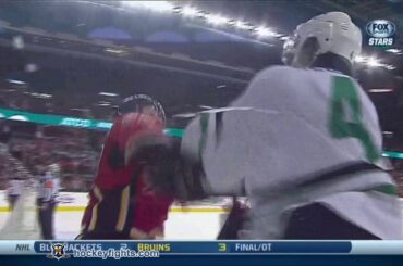 Brenden Dillon vs Lee Stempniak Nov 14, 2013