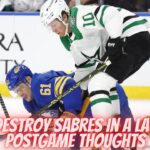 Stars Destroy The Sabres In A Laugher Tonight - Postgame Thoughts