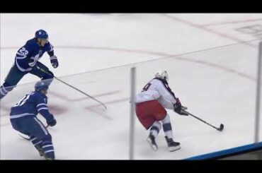 Liam Foudy Uses Speed to Create Chance and Backcheck (Aug. 2, 2020) (Qualifying Round Game 1)