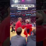 Jake Paul knocked out the Houston Rockets mascot 🤯