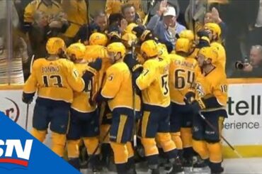 Craig Smith Reacts Quickest To Give Predators An OT Win Vs Stars