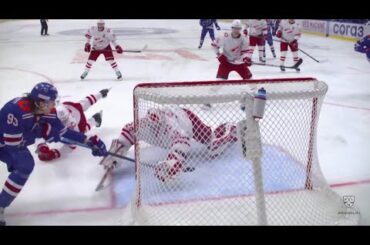 Dansk saves it with his glove