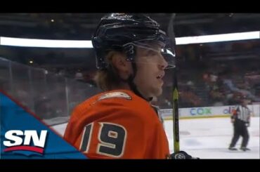 Ducks' Troy Terry Swerves Through Defence Before Unloading Perfect Shot For Goal