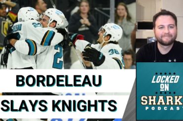 Thomas Bordeleau Caps Off San Jose Sharks Come From Behind Win Against The Vegas Golden Knights