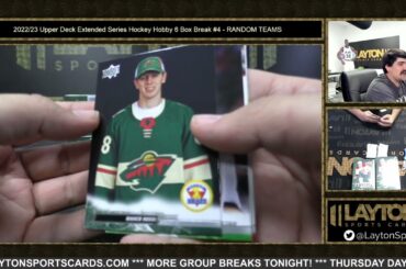 2022/23 Upper Deck Extended Series Hockey Hobby 6 Box Break #4