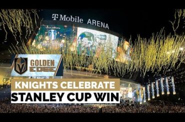 Highlights from the Golden Knights' Stanley Cup celebration in Toshiba Plaza