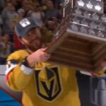 Original Golden Knight Jonathan Marchessault Hoists Conn Smythe Trophy