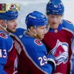 Valeri Nichushkin assists on MacKinnon's goal vs Vegas (27 feb 2023)