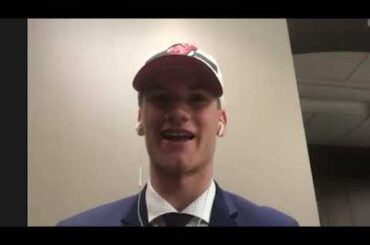 Dawson Mercer Reacts to Being Selected by New Jersey Devils in the 1st Round | NHL Draft 2020