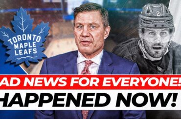 BREAKING! RELEASED NOW! DISAPPOINTMENT FOR EVERYONE! TORONTO MAPLE LEAFS NEWS! NHL NEWS!