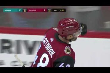 Jordan Martinook Goal vs SJS 01-16-18