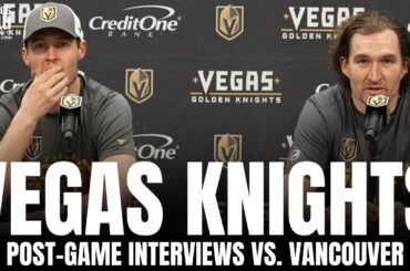 Mark Stone & Brayden McNabb React to Returning From Injury, Stone/McNabb Impact for Golden Knights
