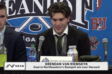 Brendan van Riemsdyk On Game-Winning Goal In Northeastern's Beanpot Win