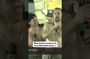 Karlsson was having his moment at the Golden Knights parade #nhl