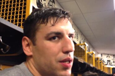 Milan Lucic happy for Seth Griffith and Bruins in win