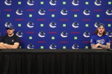 Bo Horvat & Adam Gaudette on Canucks Trade Rumors, TSN Vancouver Being Cut & Canucks Play