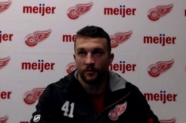 Luke Glendening on Detroit Red Wings Improvements vs. Dallas & Increasing Offensive Chances