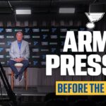 Armstrong before the 2023 NHL Draft